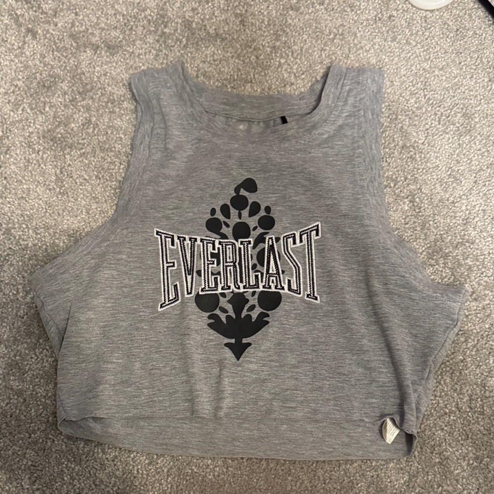 FP Movement by Free People Gray Sleeveless Crop Top